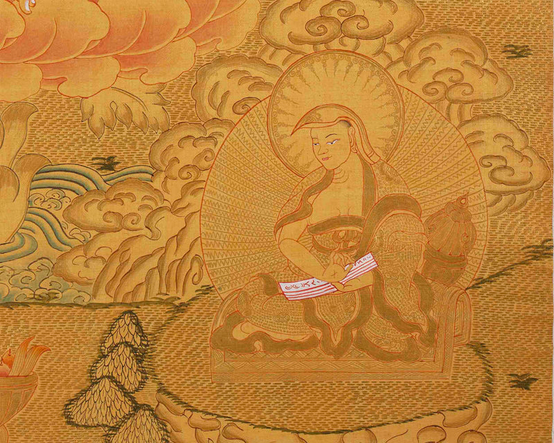 Nagarjuna The Great Buddhist Master's Thangka Painting