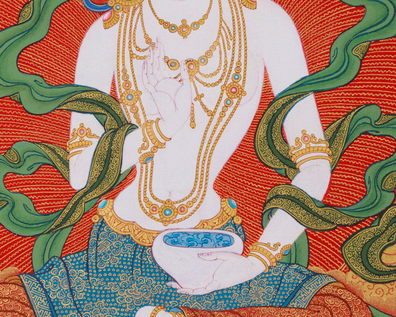 Radiant Gold Yeshe Tsogyal Thangka