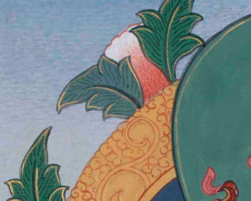 Traditional Hand Painted Chenrezig Thangka Painting | Chenrezig Thangka