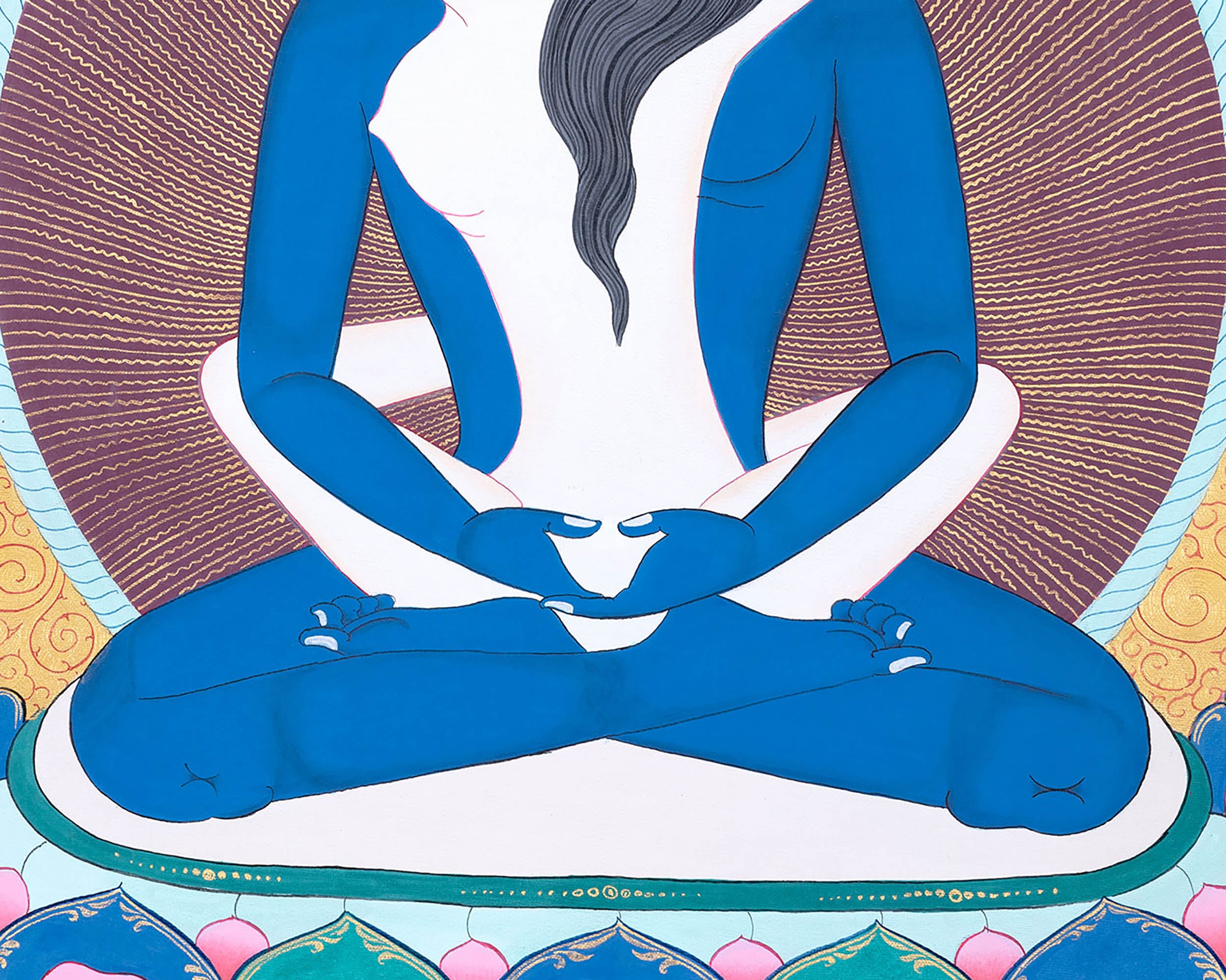Samantabhadra Yab Yum Buddha Thangka | Thangka for Meditation & Spiritual Awakening