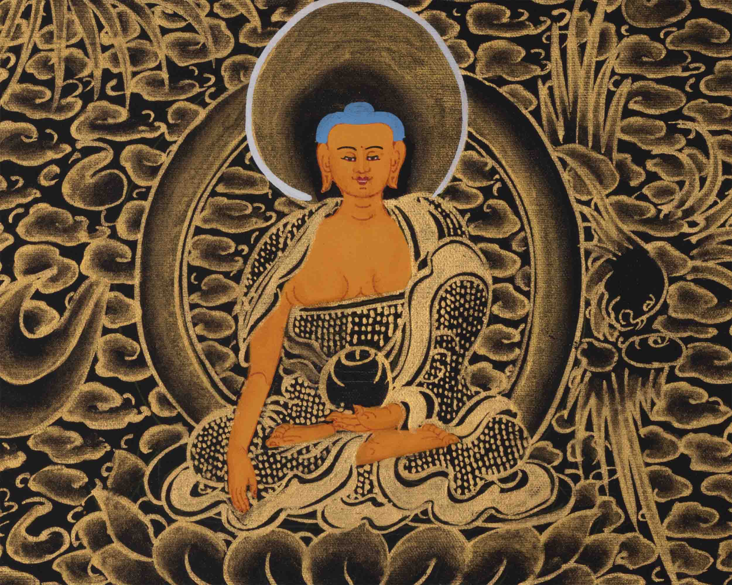Arya Boddhisattva Manjushri Thangka | Wall Decor