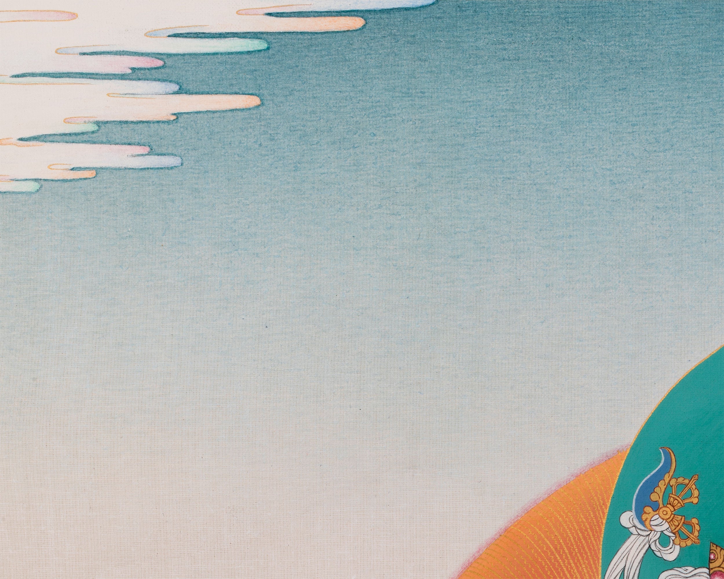 Goddess Marichi Thangka Print | Eight Armed Protector Deity | Canvas print