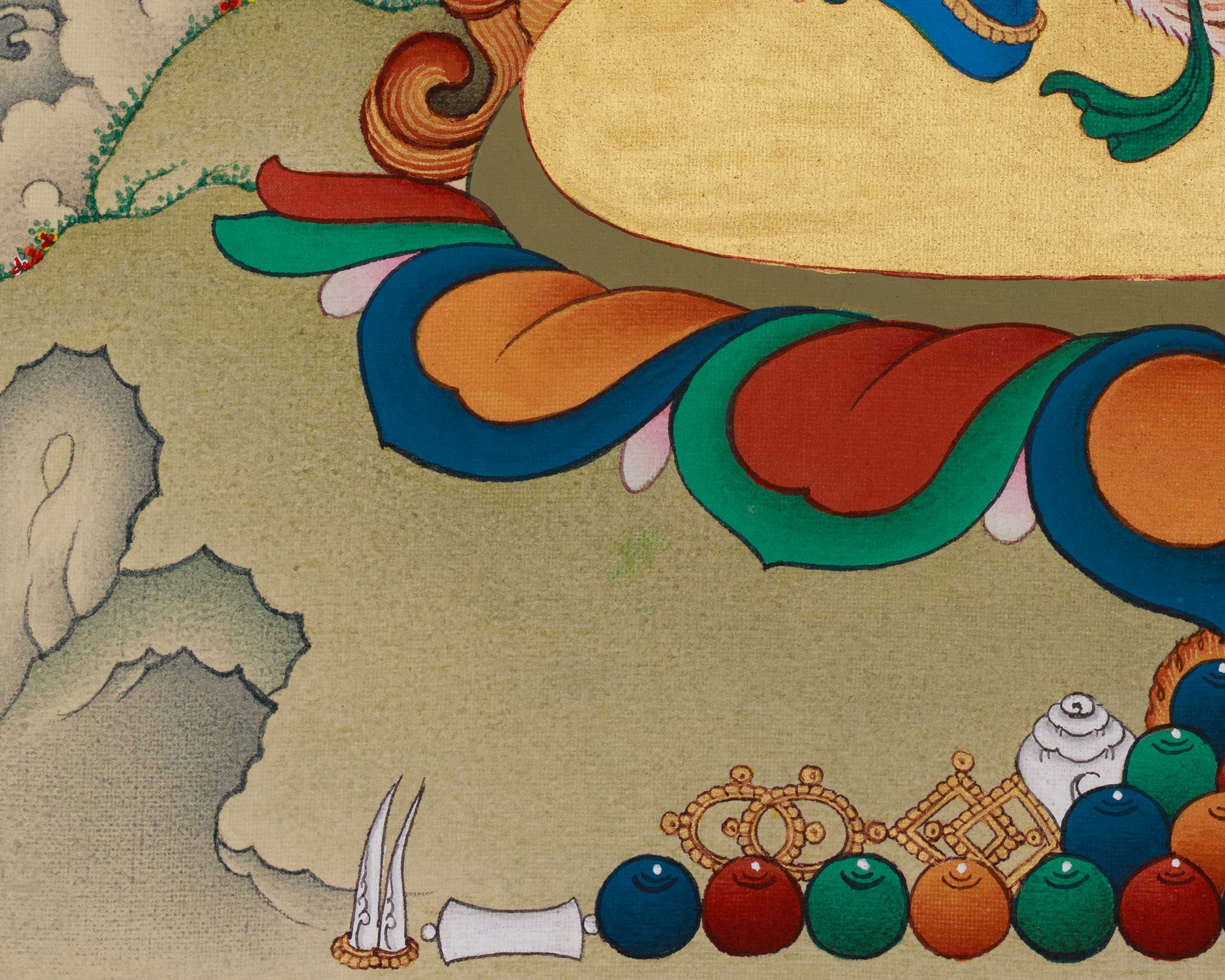 Holder of the Thunderbolt Vajrapani Thangka | The Ultimate Power of All Buddhas