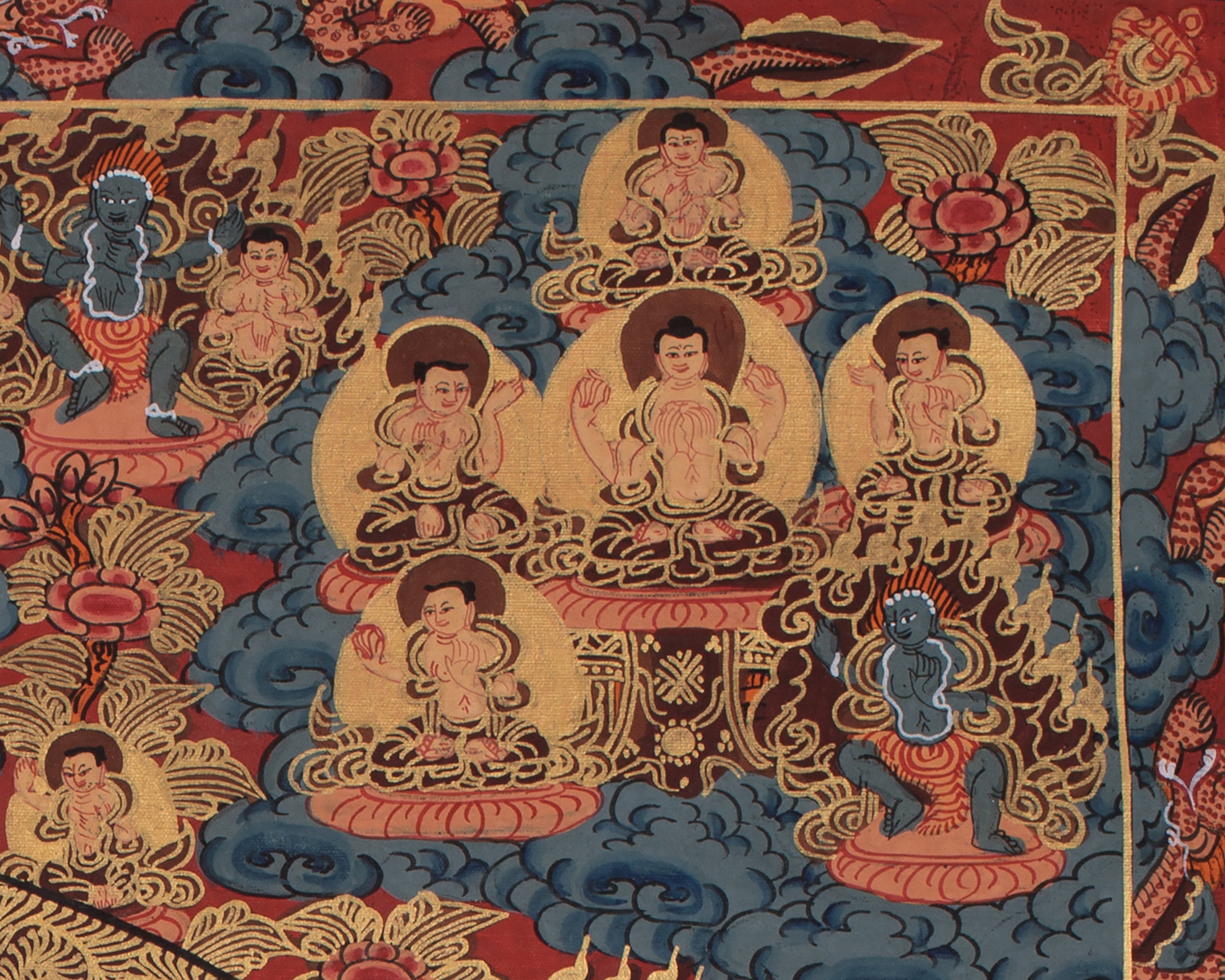 Buddha Mandala Tibetan Artwork | A Spiritual Representation of Sacred Geometry