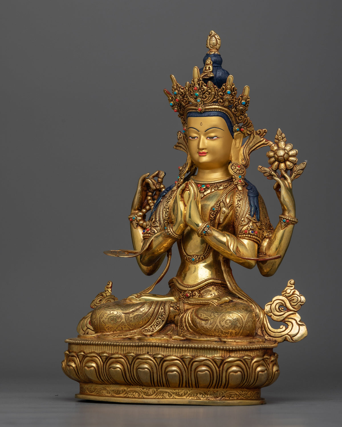 24k-gold-gilded-chenrezig
