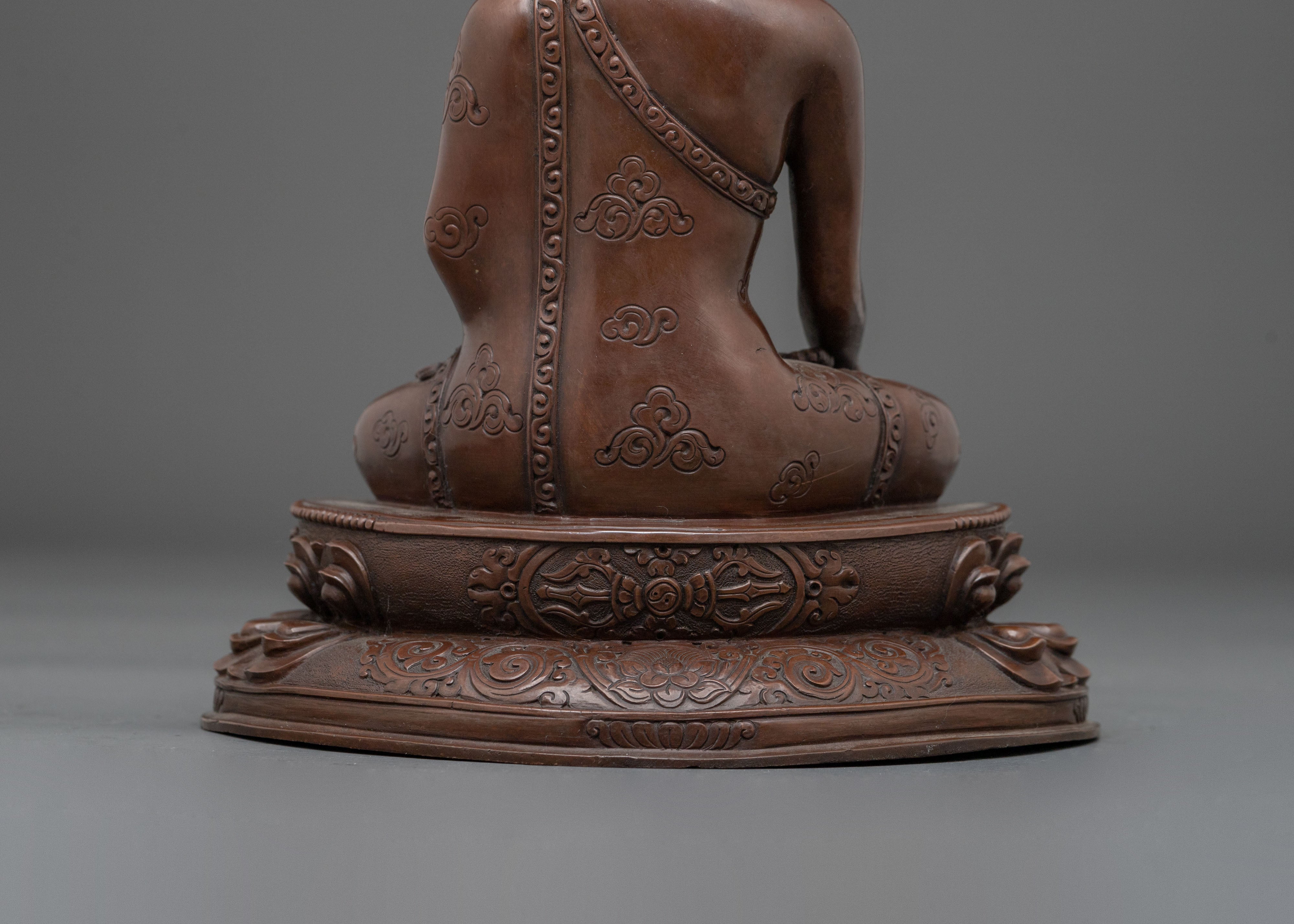 Handcrafted Sacred Shakyamuni Buddha Sculpture | Himalayan Buddhist Art