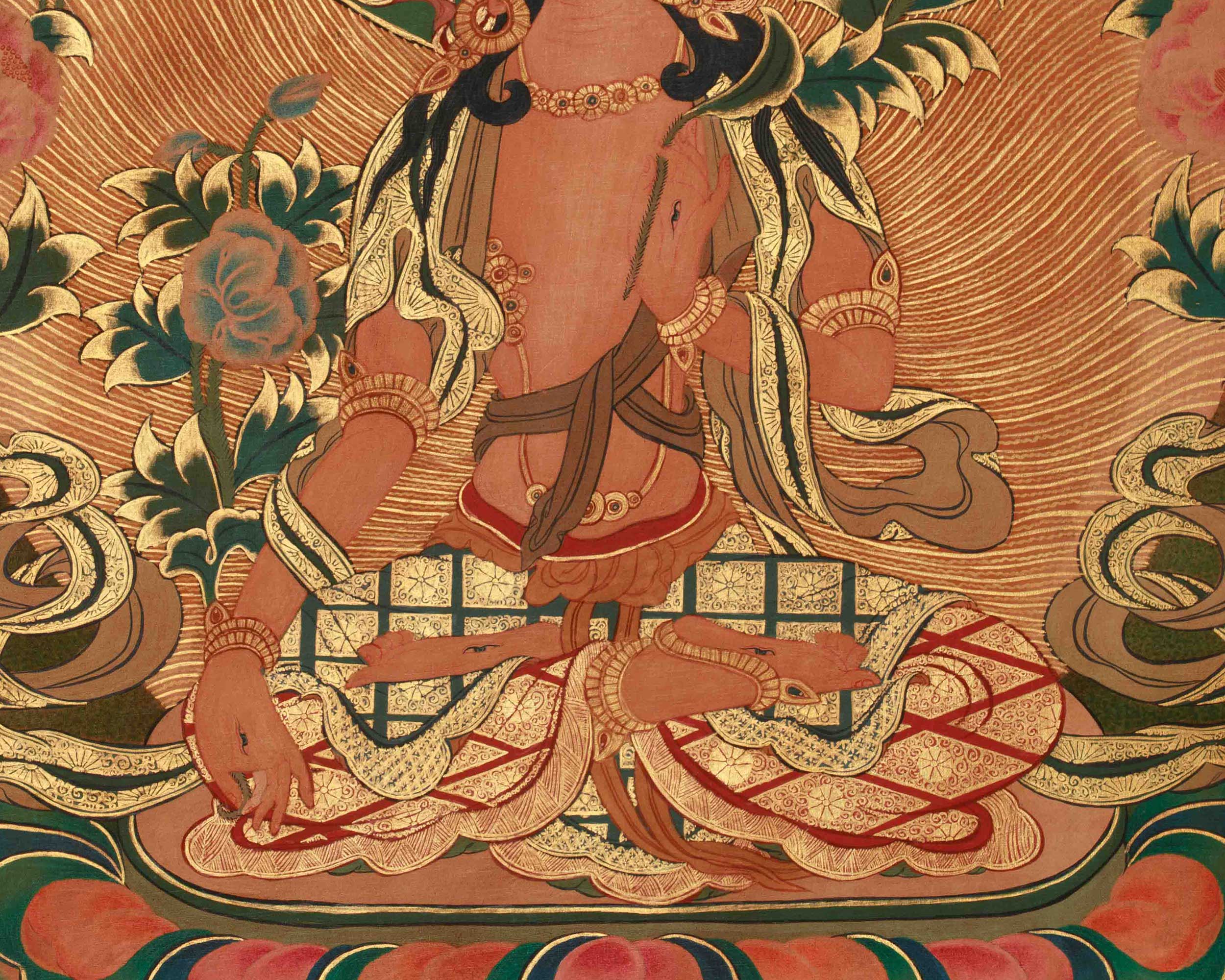Himalayan White Tara Art | Seven-Eyed Goddess of Compassion and Long Life