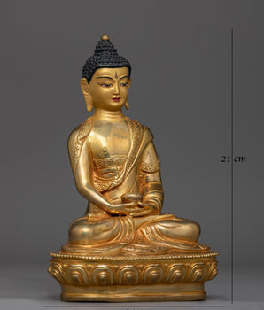 Amitabha Buddha Hand Carved Statue | Embodiment of Infinite Light