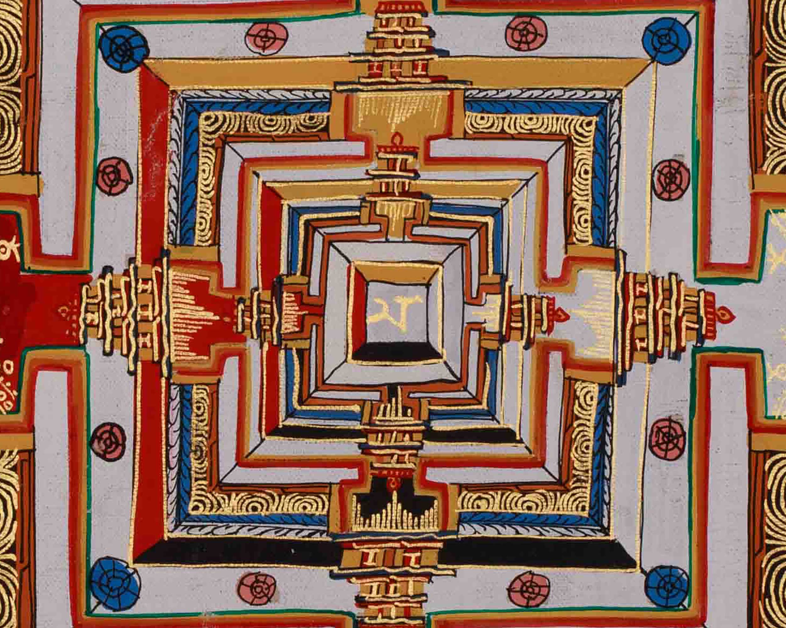 Sacred Kalachakra Mandala Art | Symbolizing the Wheel of Time and Cosmic Harmony