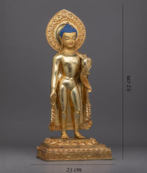 Standing Siddhārtha Statue | A Masterpiece Depicting the Spiritual Journey of the Buddha