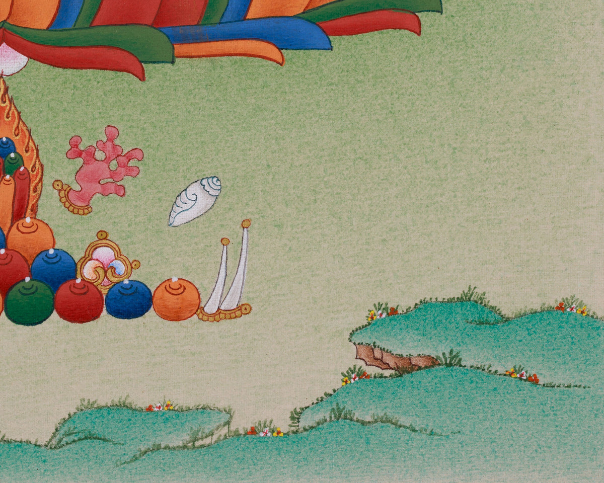 Enlightenment Symbol Vajradhara Thangka | Holder of the Thunderbolt