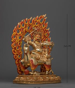 Powerful Protector Deity Garwa Nagpo Damchen
