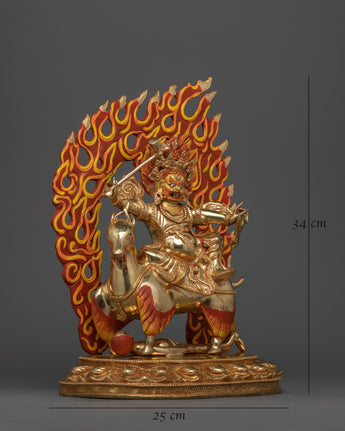 Powerful Protector Deity Garwa Nagpo Damchen