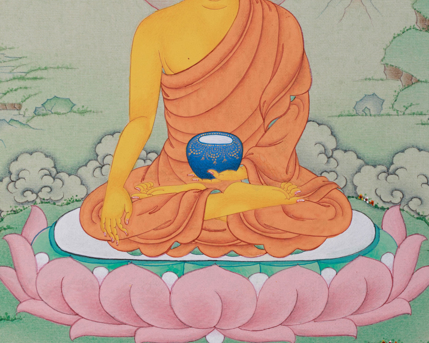 Buddhist Thangka of Shakyamuni Buddha