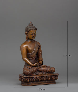 Handmade Copper Statue of Amitabha Buddha | Crafted for Meditation and Serenity