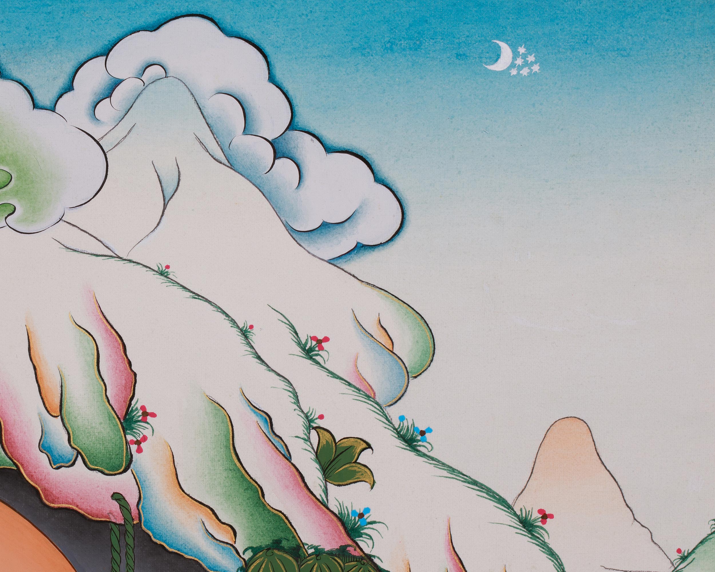 Sacred Milarepa Thangka | Enlightened Master | Spiritual Transformation