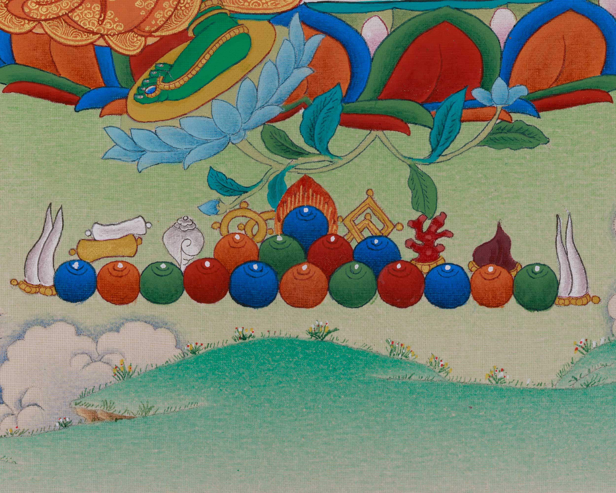 Himalayan Artwork of Green Tara | Symbolizing Compassion, Protection and Enlightened Blessings