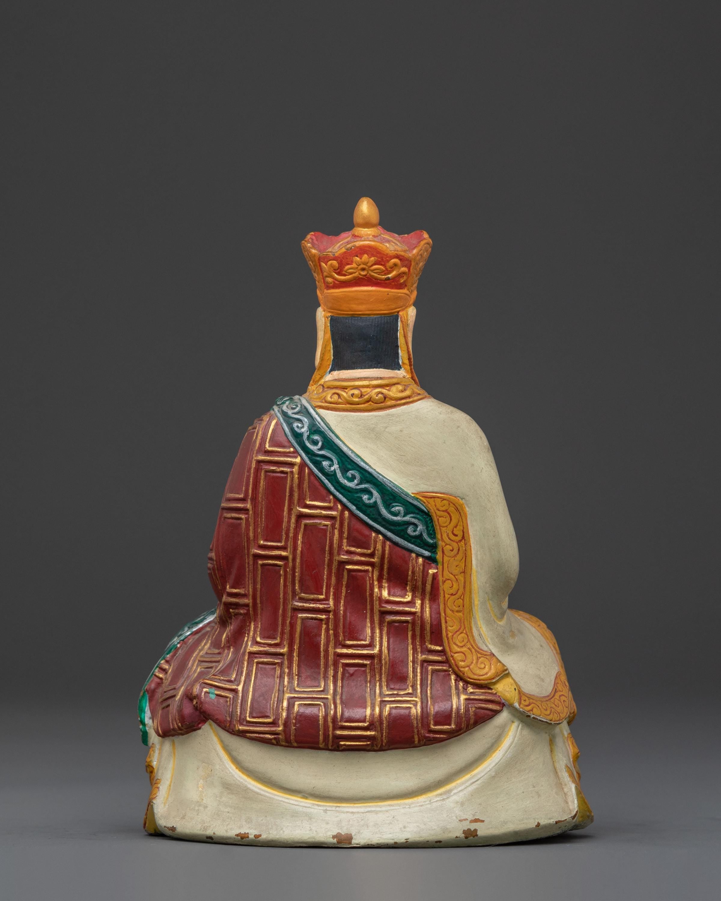 Traditional Karmapa Statue | Sacred Tibetan Buddhist Artwork