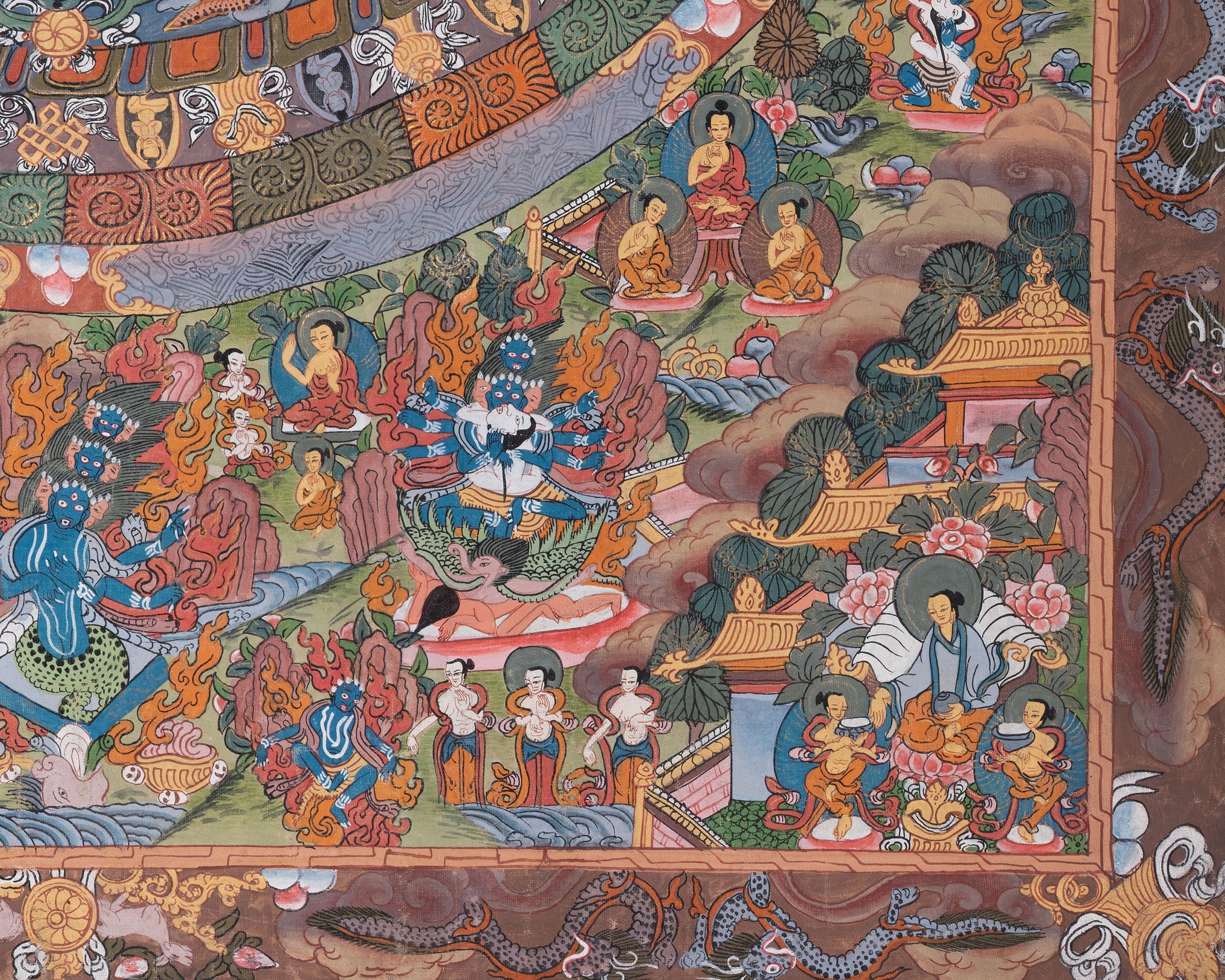 Shakyamuni Mandala Thangka | Symbol of Peace, Wisdom, & Enlightenment