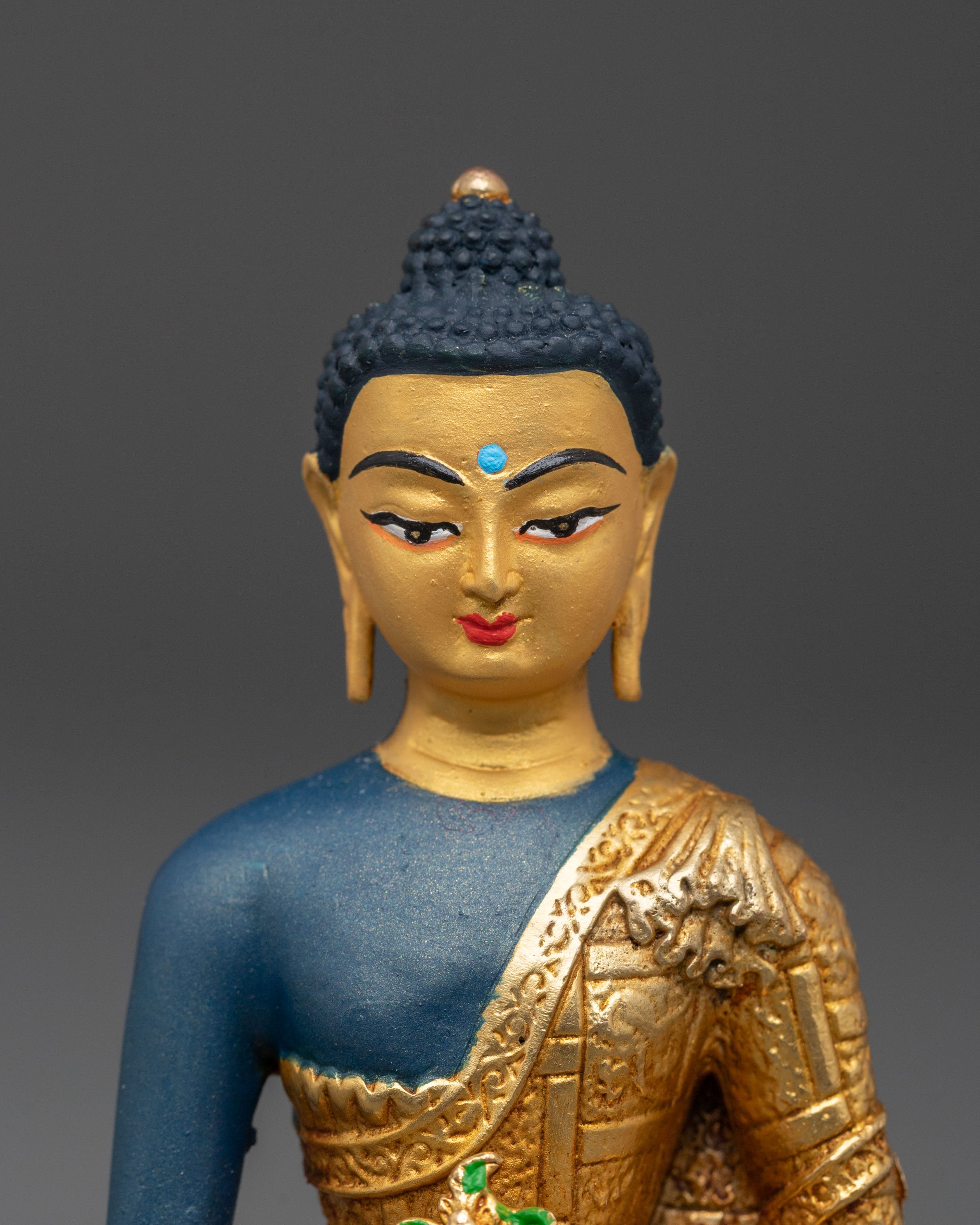 Spiritual Healing Medicine Buddha Sculpture | Buddhist Altar Decor