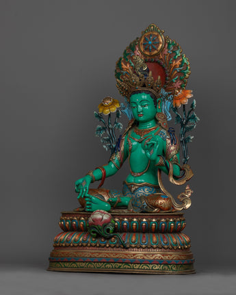 green-tara-beautiful sculpture