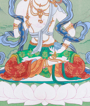 Dorje Sempa, Vajrasattva Thangka | Symbols of Transformation and Spiritual Cleansing
