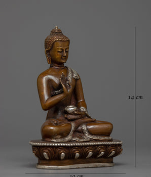 Amogasiddhi Oxidized Statue | Icon of Fearlessness and Protection