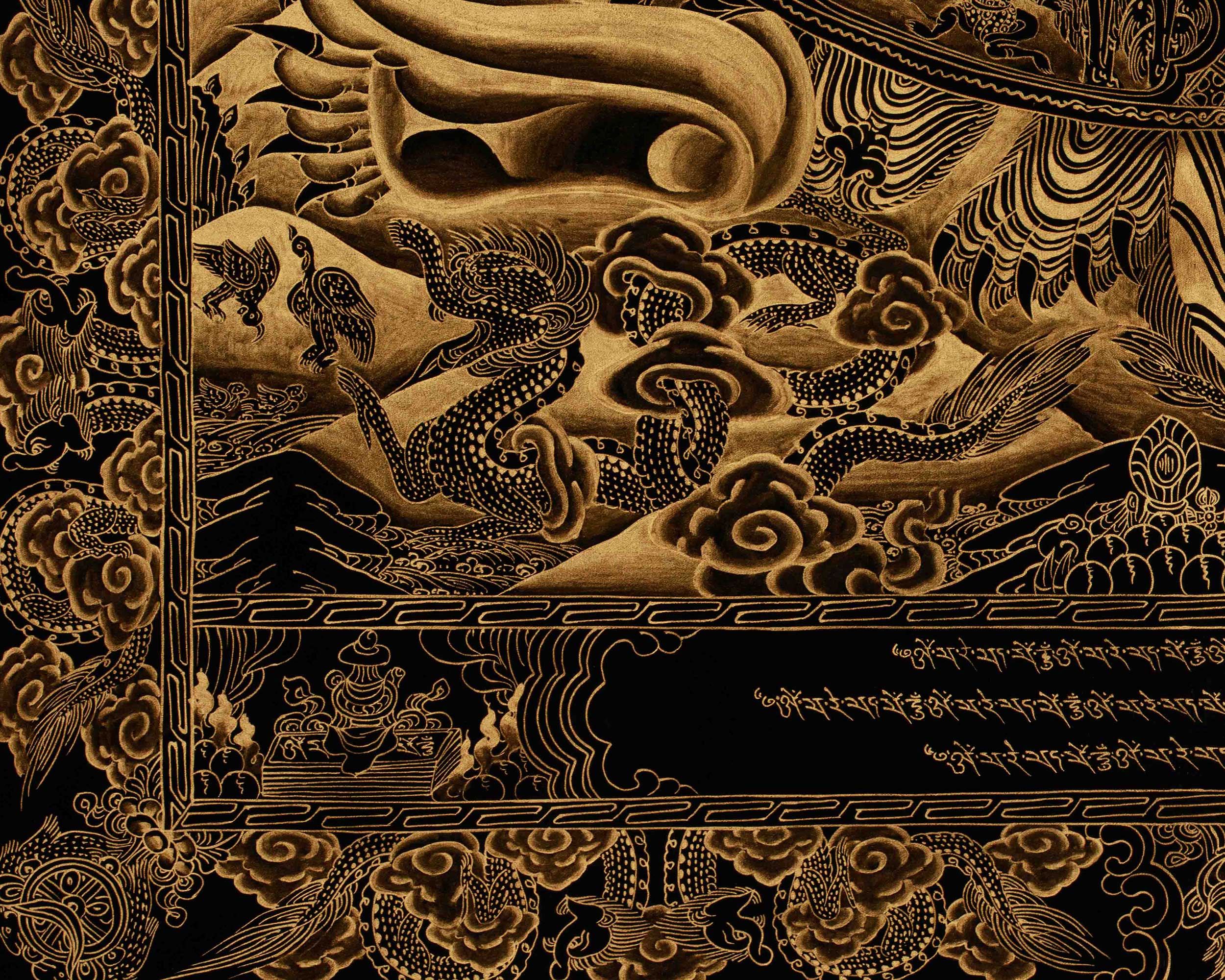 Hand Painted Wheel of Life Art | The Six Realms and Buddhist Teachings