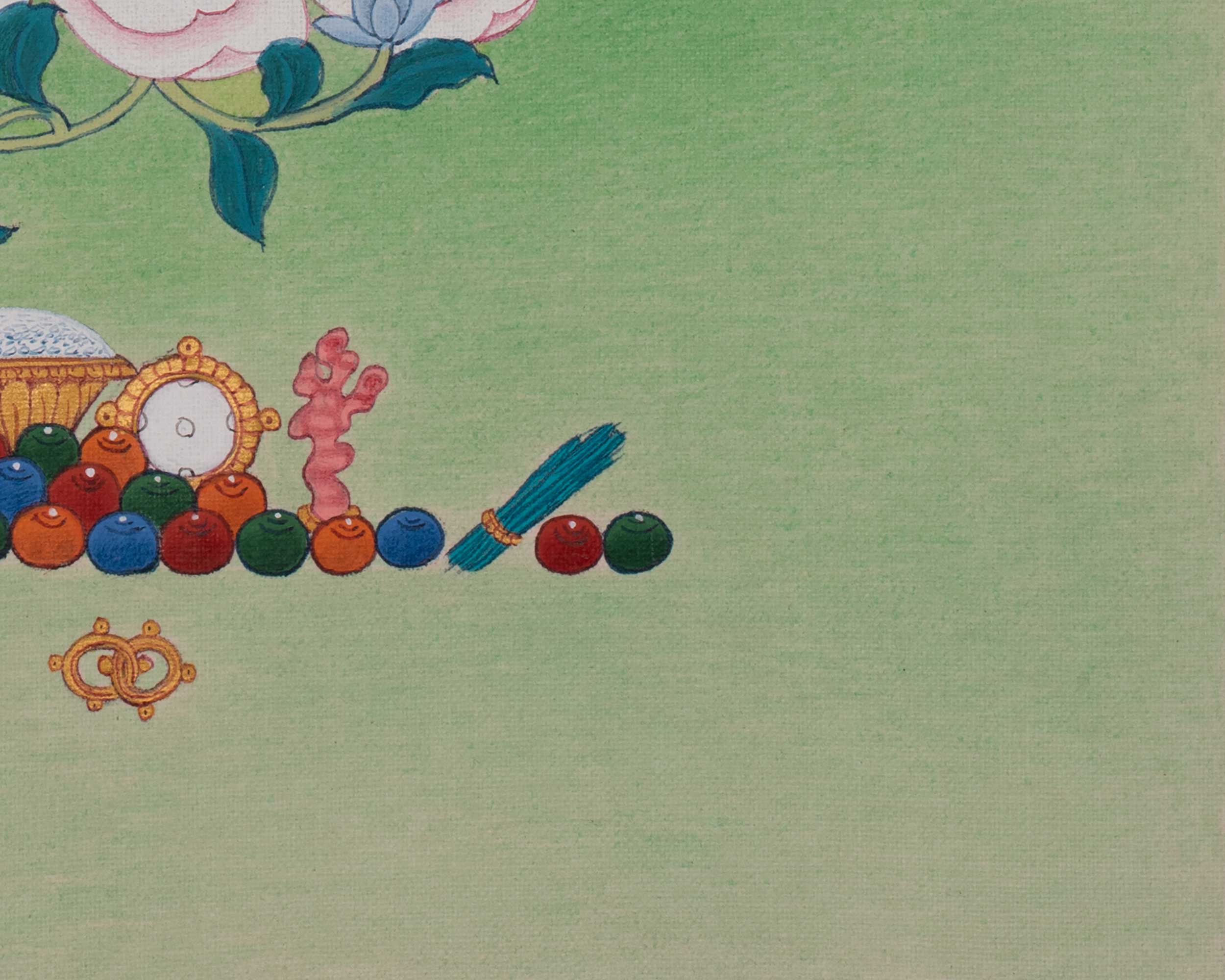 Goddess Shyama Tara Thangka | Green Tara Artwork of Compassion and Protection