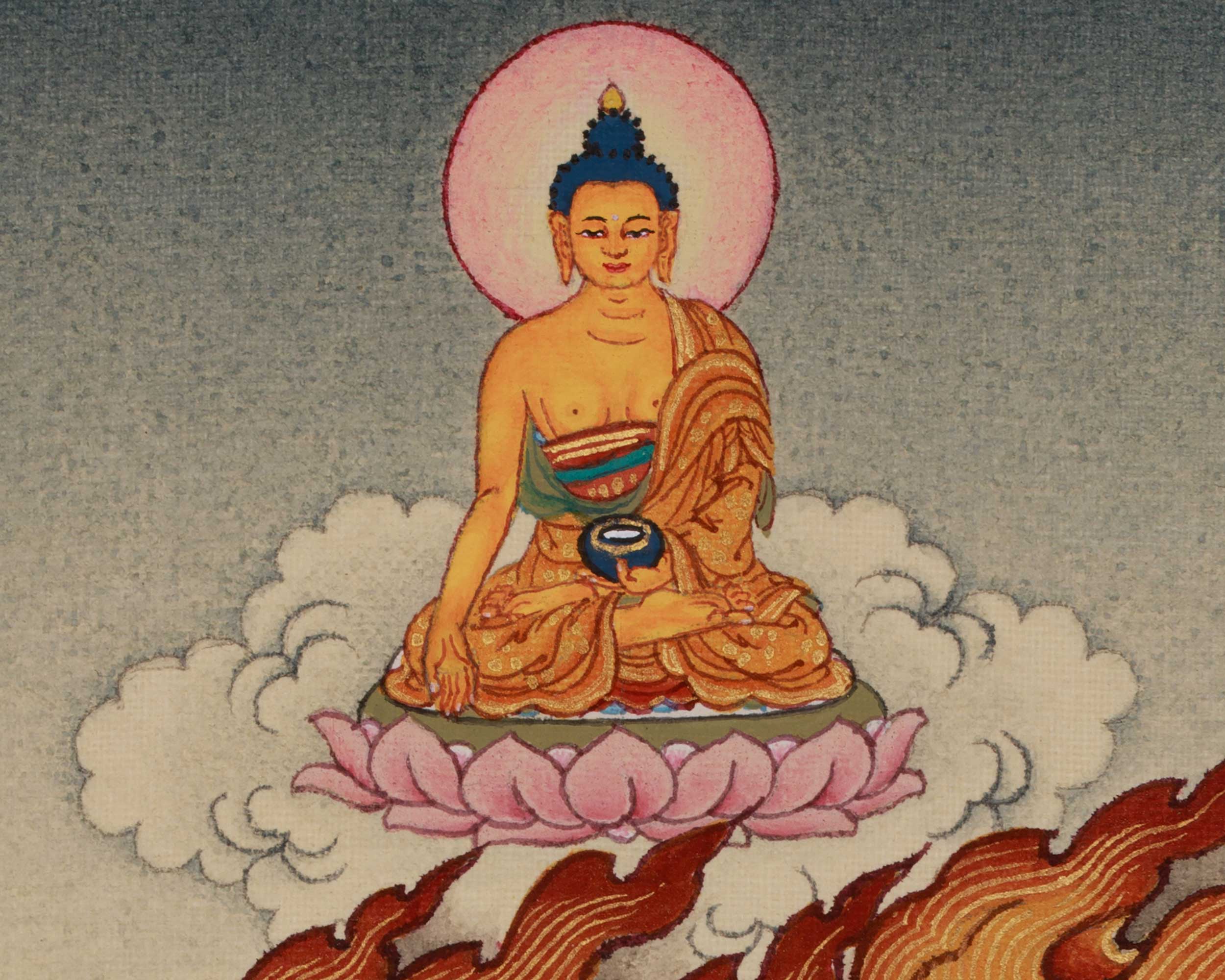 Holder of the Thunderbolt Vajrapani Thangka | The Ultimate Power of All Buddhas