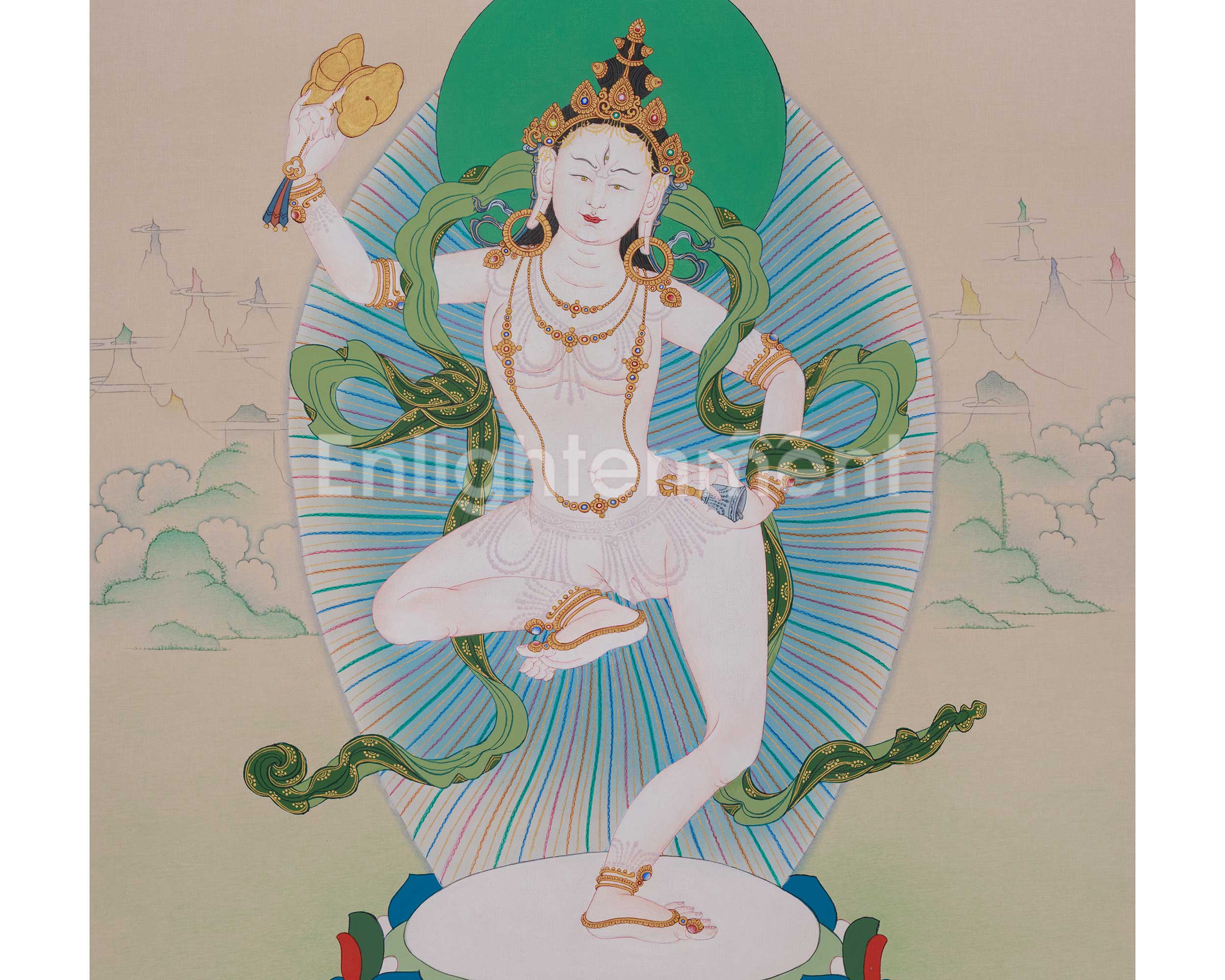 Sacred Machig Labdron Thangka | Emanation of Wisdom and Fearlessness