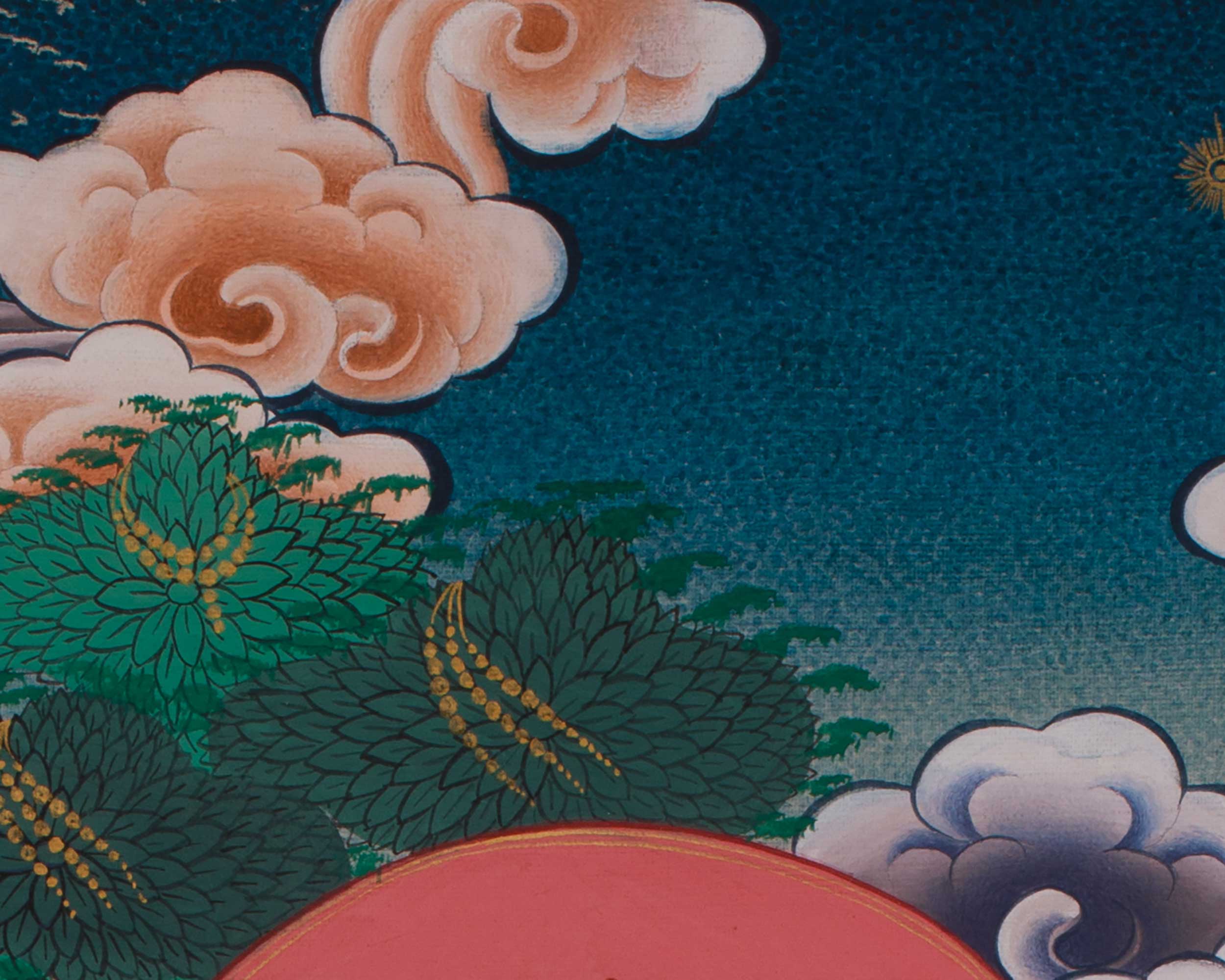 Traditional Thangka of Namgyalma | Buddhist Deity of Longevity
