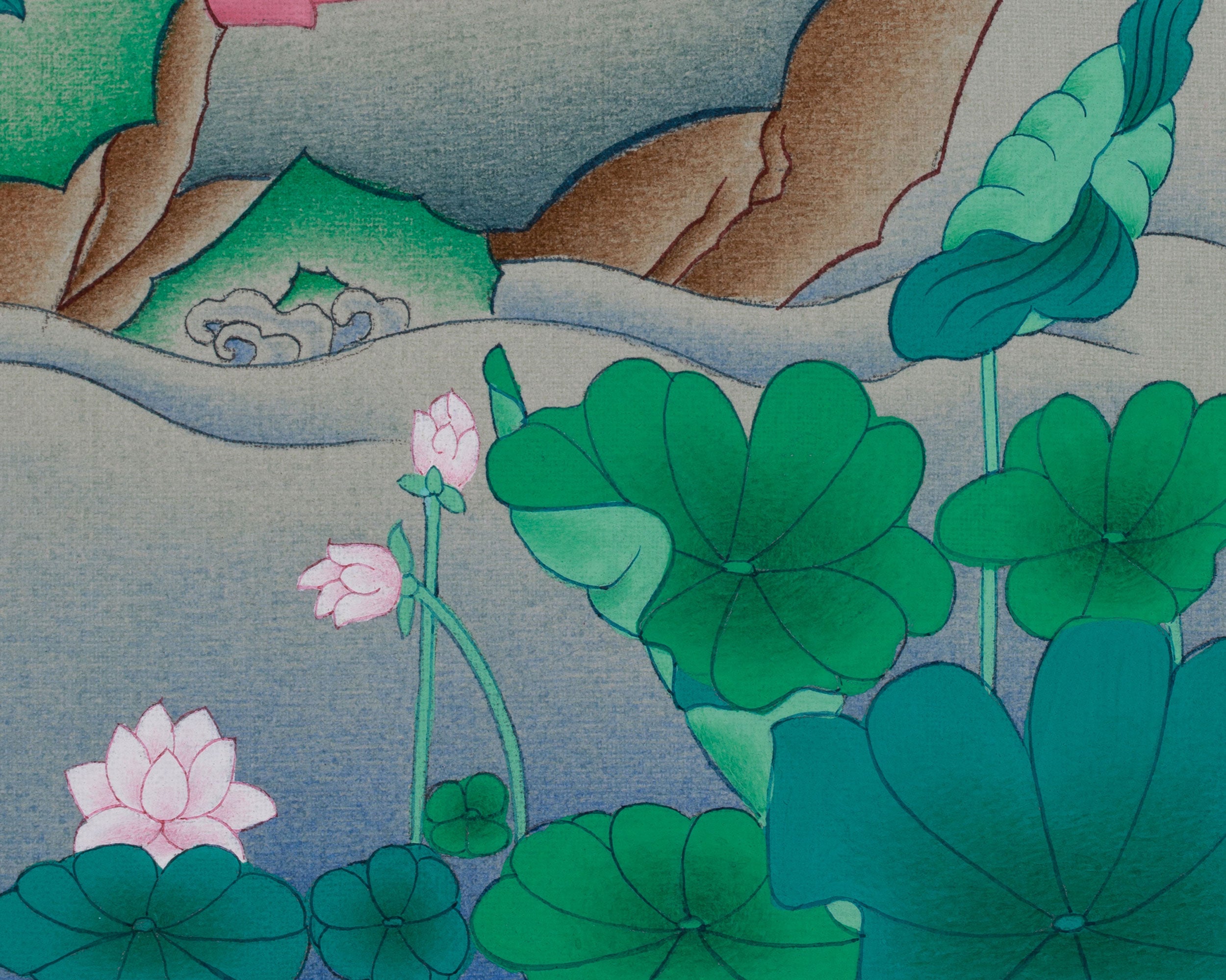 Hand-Painted Tibetan Arya Tara | Embodiment of Compassion and Swift Protection