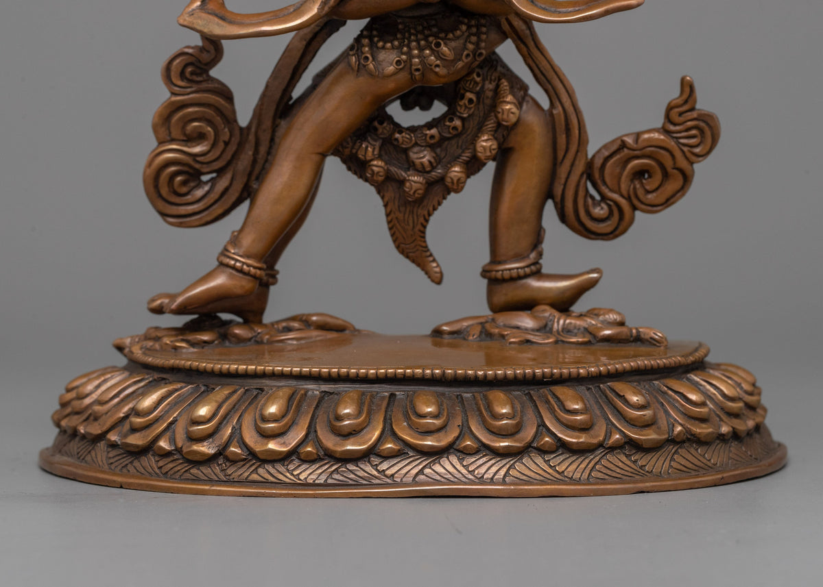 Chakra Sambhara Sculpture | Oxidized Copper Manifestation of Tantric Force