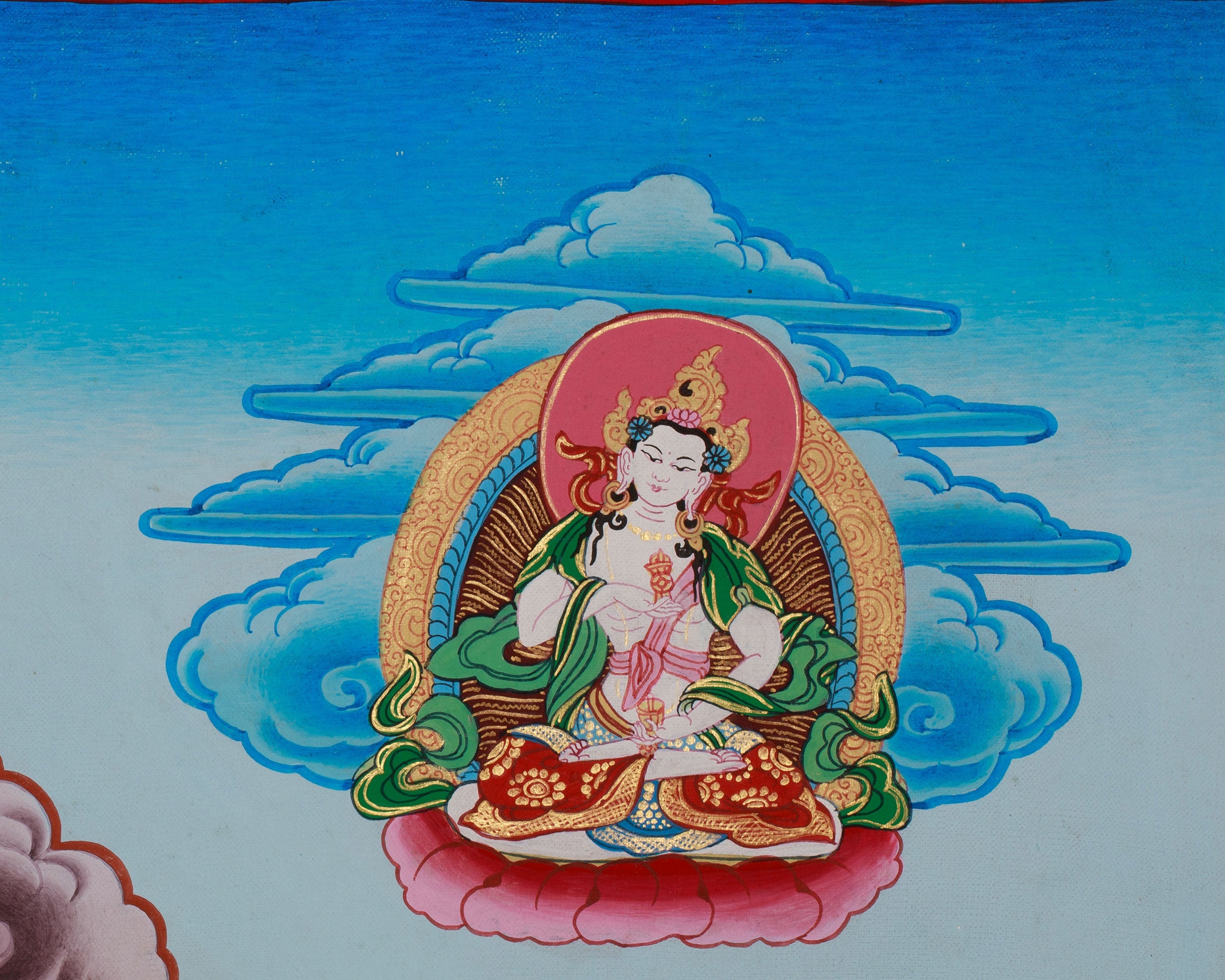 Buddhist Medicine Buddha Thangka | Bhaisajyaguru Artwork