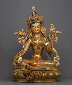 Large Green Tara Statue