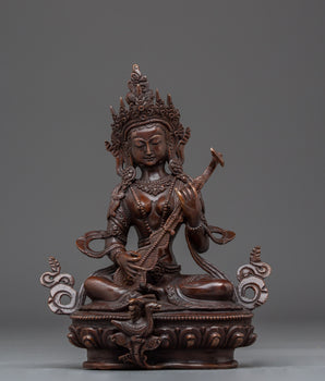 Wisdom Goddess Saraswati Spiritual Statue