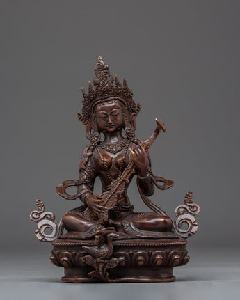 Wisdom Goddess Saraswati Spiritual Statue
