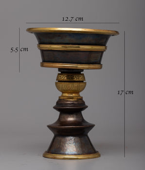 Tibetan Buddhist Lamp Set | Illuminate Your Altar with Tibetan Lamp Set