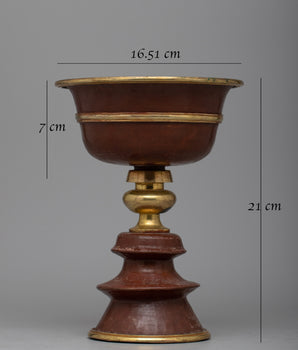 Ghee Butter Lamp Set | Enhance Your Meditation with Ghee Butter Lamp