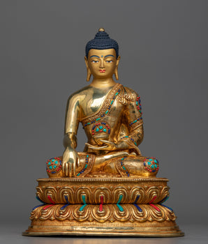 shakyamuni-buddha-gilt sculpture