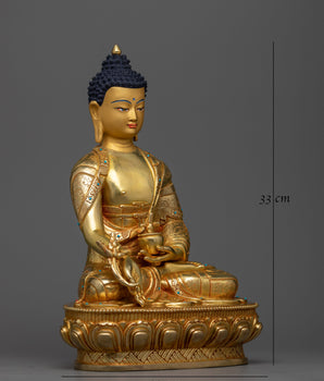medicine-buddha-gilt sculpture