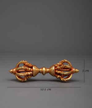 Buddhist Copper Vajra | Traditional Symbol of Spiritual Power and Protection