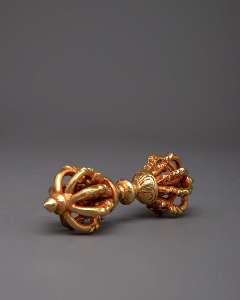 Buddhist Copper Vajra | Traditional Symbol of Spiritual Power and Protection