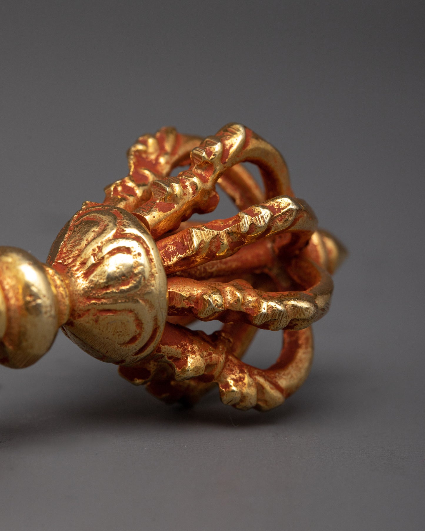 Buddhist Copper Vajra | Traditional Symbol of Spiritual Power and Protection