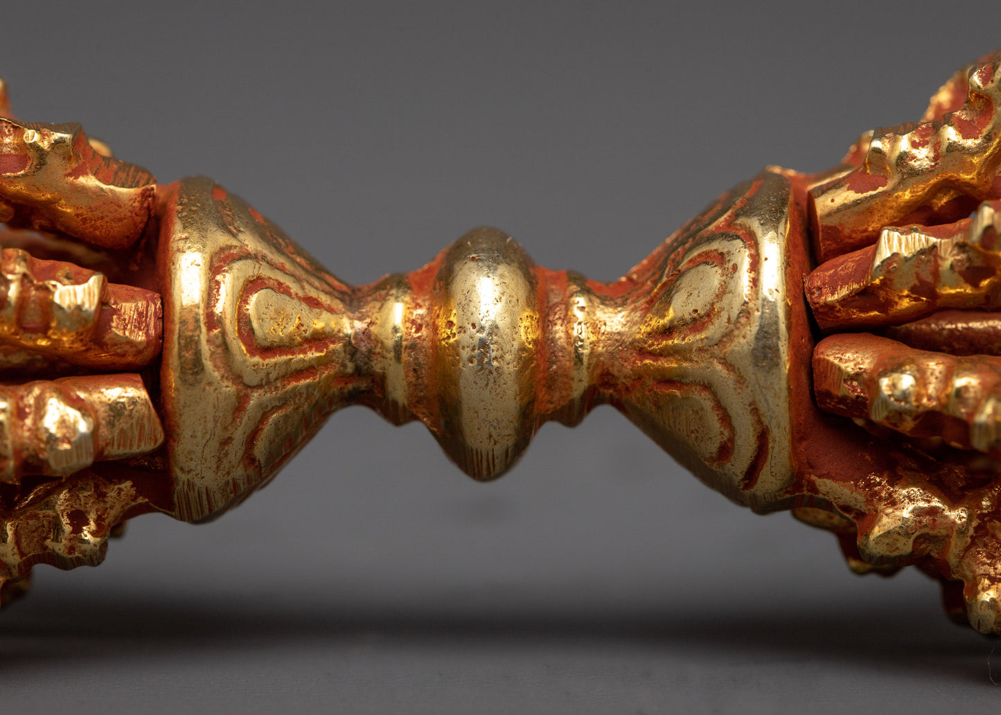 Buddhist Copper Vajra | Traditional Symbol of Spiritual Power and Protection