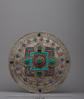 Five Dhyani Buddha Mandala Wall Hanging | Sacred Art for Spiritual Inspiration.