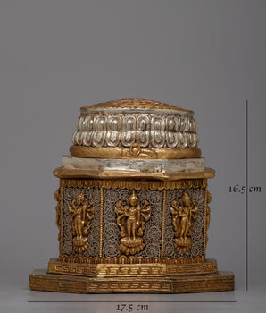 Copper Dharma dhatu Statue | Symbol of Spiritual Wisdom and Enlightenment