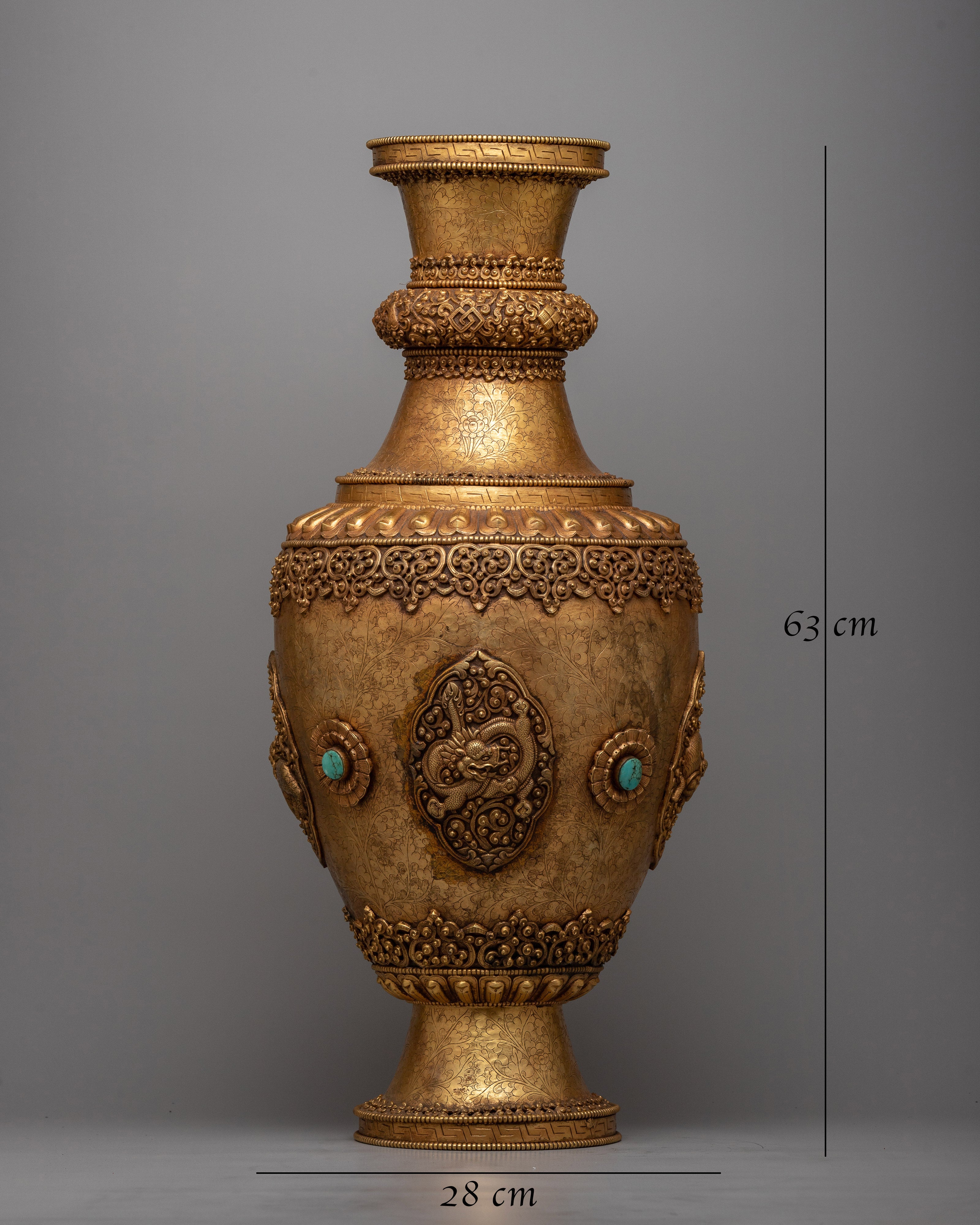 Auspicious Flower Vase Pair | Elevate Your Home with Spiritual Blessings