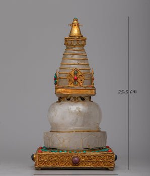 Buddhist Crystal Stupa | Elevating Your Spiritual Practice with Sacred Beauty